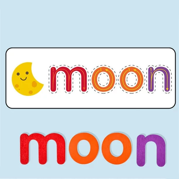 Spelling Arcoíris – Letras Minúsculas y 56 Palabras para Aprender Jugando