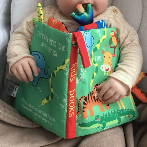 Libro Sensorial “Jungly Fun” – Aventura de Texturas y Colores en la Selva