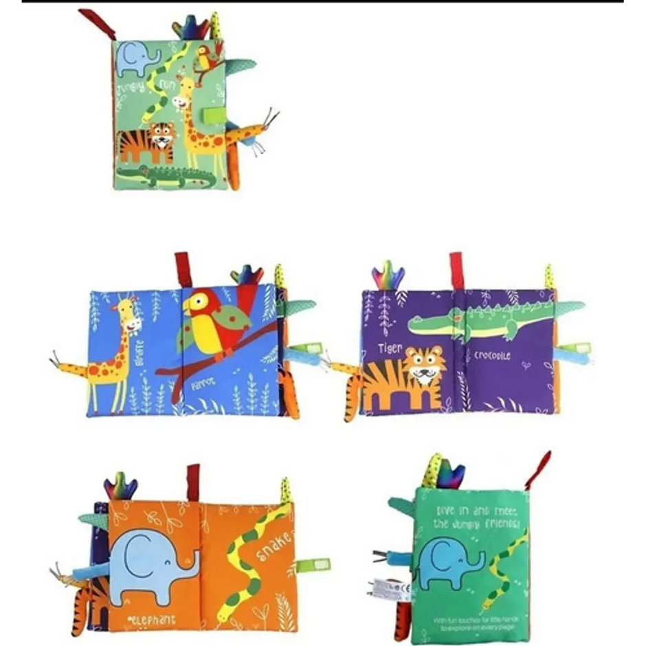 Libro Sensorial “Jungly Fun” – Aventura de Texturas y Colores en la Selva