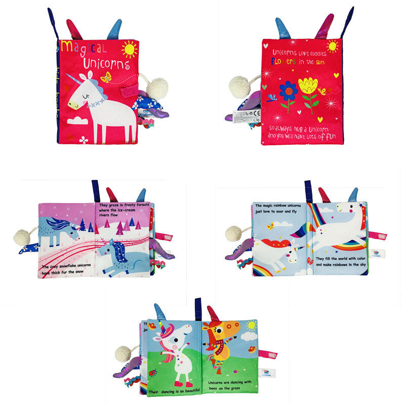 Libro Sensorial de Tela “Magical Unicorns” – Descubre el Mundo de los Unicornios