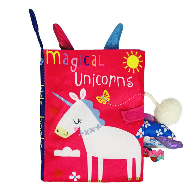 Libro Sensorial de Tela “Magical Unicorns” – Descubre el Mundo de los Unicornios