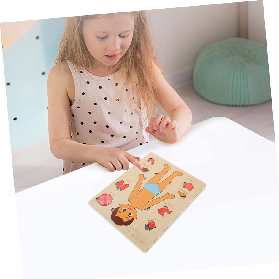 Explora el Cuerpo Humano: Puzzle Anatómico Montessori (Niño)
