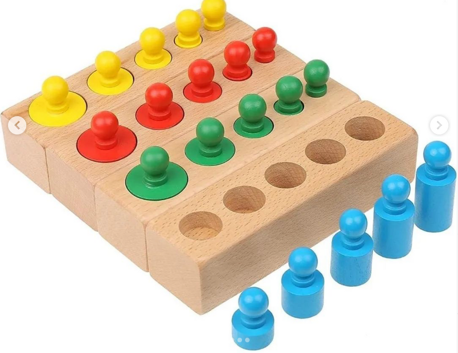 Cilindros Montessori – Explora el Mundo por Tamaños y Colores