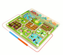 Laberinto de la Granja – Tablero Magnético Montessori para Clasificación y Coordinación