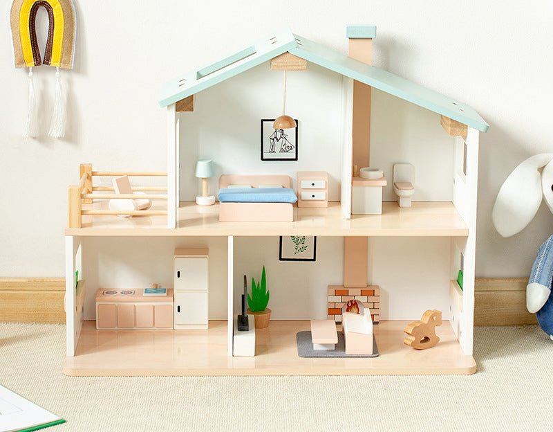 Casa de Madera Montessori “Dulce Hogar” – Juego de Imitación y Creatividad