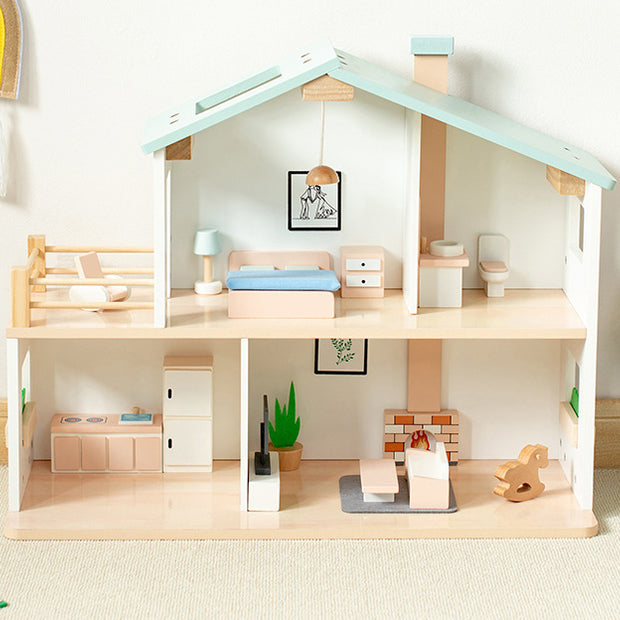 Casa de Madera Montessori “Dulce Hogar” – Juego de Imitación y Creatividad