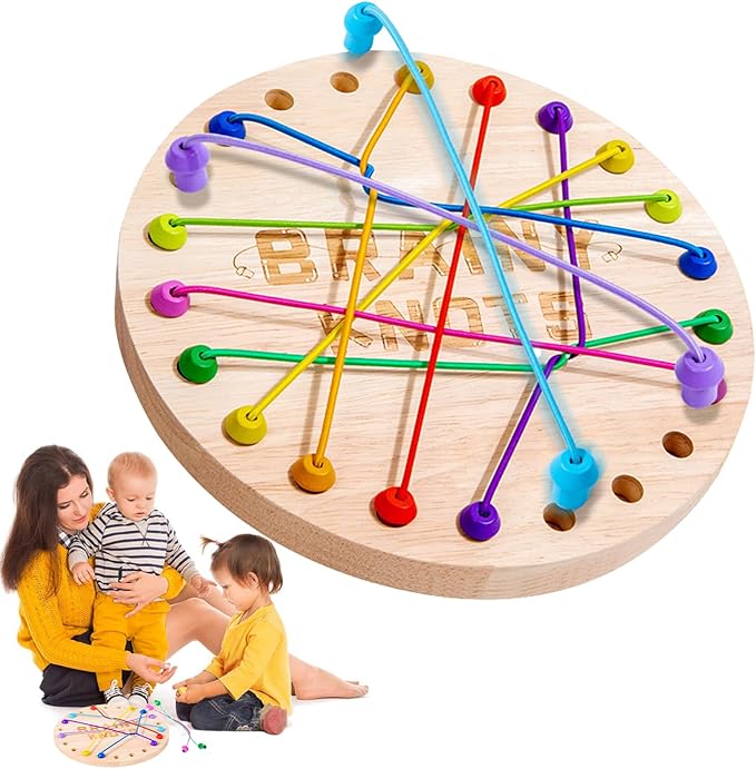 Juego Educativo de Nudos de Colores – Brainy Knots Montessori