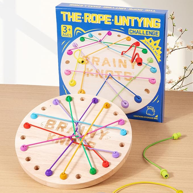 Juego Educativo de Nudos de Colores – Brainy Knots Montessori