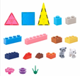 Magnetic Block Tiles – 206 piezas que combinan bloques magnéticos con piezas de construcción