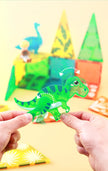 Magnetic Tiles Dino World – Construye 5 dinosaurios, estructuras y aventuras prehistóricas