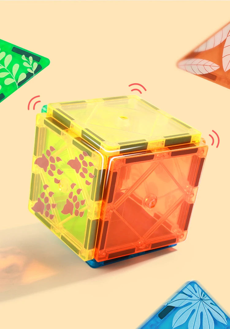 Magnetic Tiles Dino World – Construye 5 dinosaurios, estructuras y aventuras prehistóricas