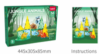 Magnetic Tiles Jungle Adventure – Construye 5 animales salvajes y vive historias en la selva