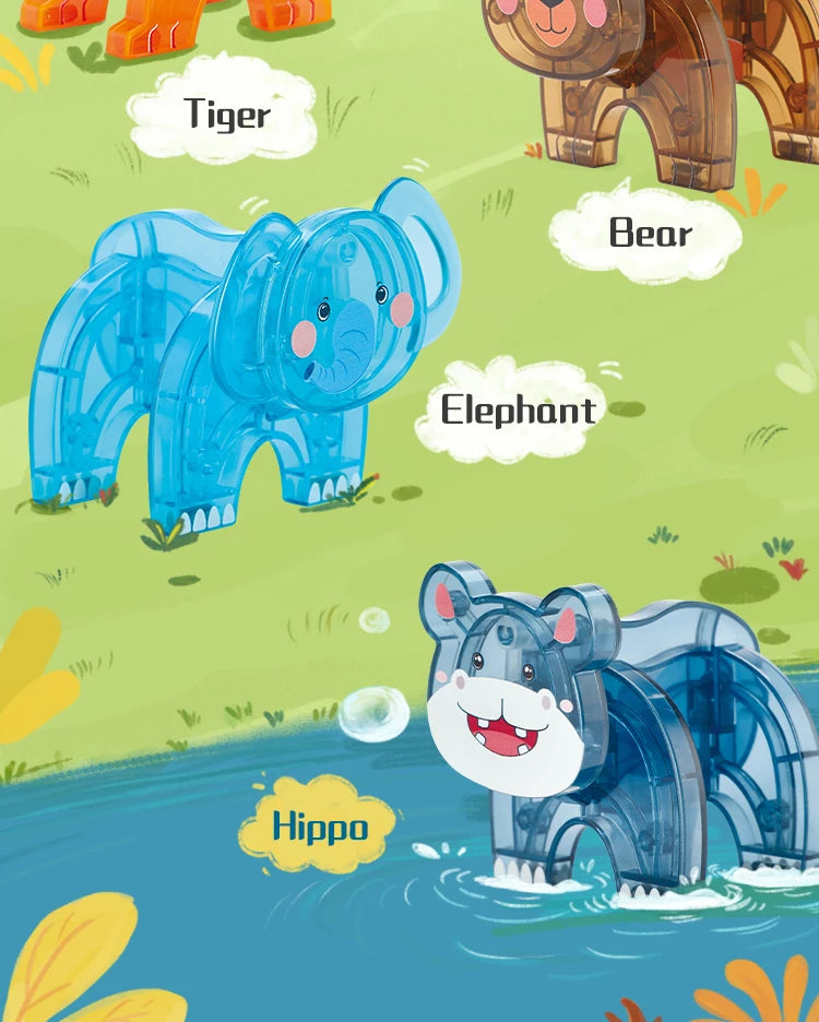 Magnetic Tiles Prairie Animals – 56 piezas para construir animales y aventuras en la naturaleza