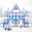 Magnetic Tiles Starshine – 100 piezas en tonos cristal, azul y morado con carrito y muñeco incluidos