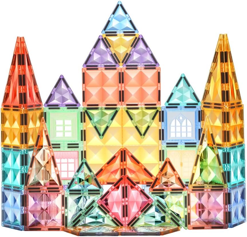 Magnetic Tiles Starshine – 100 piezas para construir, crear y aprender jugando