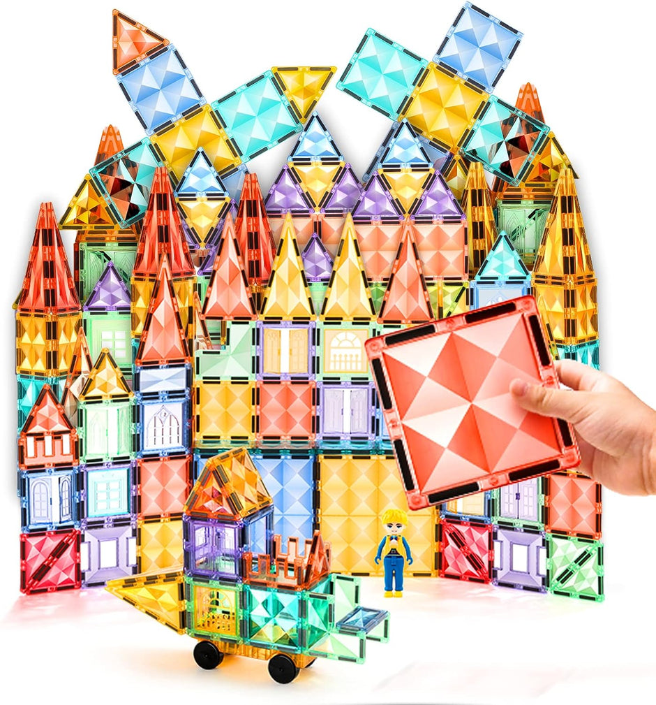 Magnetic Tiles Starshine – 100 piezas para construir, crear y aprender jugando