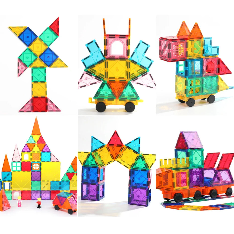 Magnetic Tiles Starshine – 100 piezas para construir, crear y aprender jugando