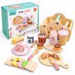 Set de Picnic de Madera Jardín de Flores