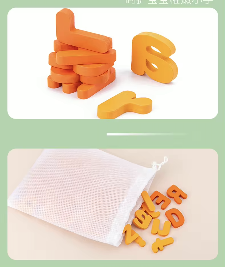 Palabras Mágicas: Juego de Spelling con Letras de Madera