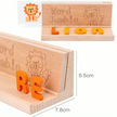 Palabras Mágicas: Juego de Spelling con Letras de Madera