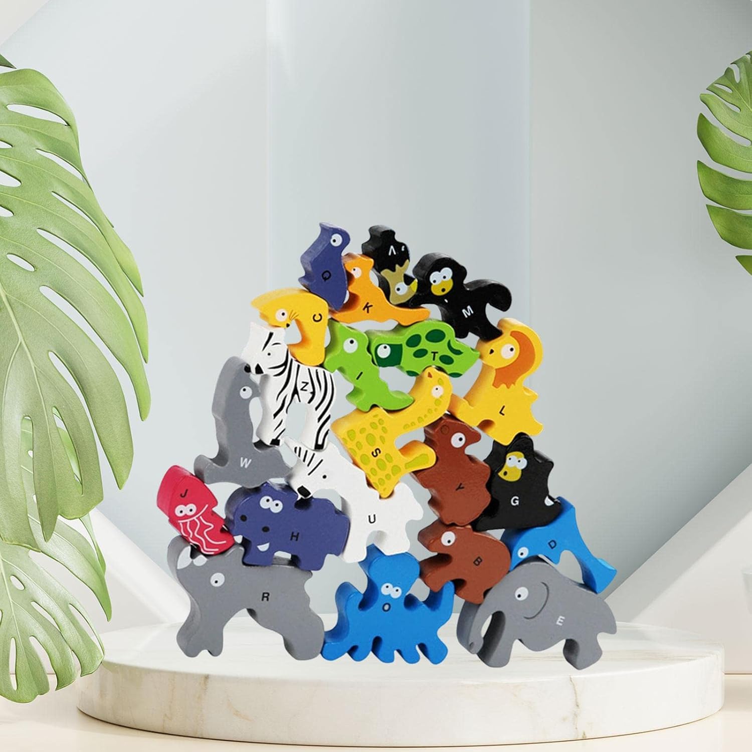 Safari de Letras – Puzzle de Animales Abecedario en Madera