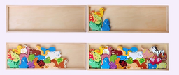 Abecedario Animal – Puzzle Montessori en Madera con Letras y Fauna del Mundo