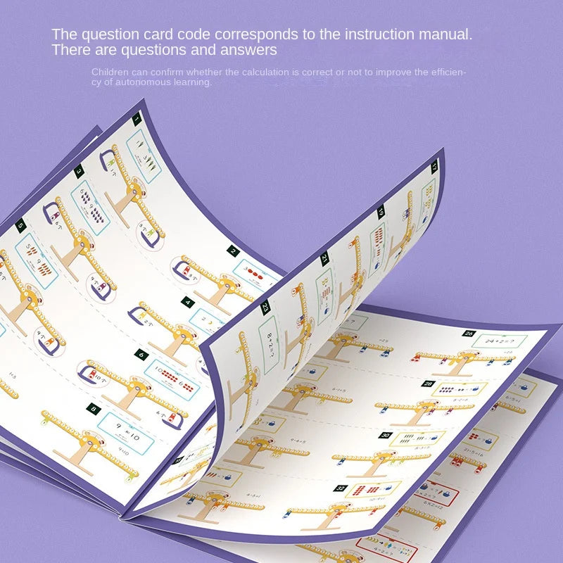 Balanza Matemágica – Juego Montessori para Aprender Pesos y Números