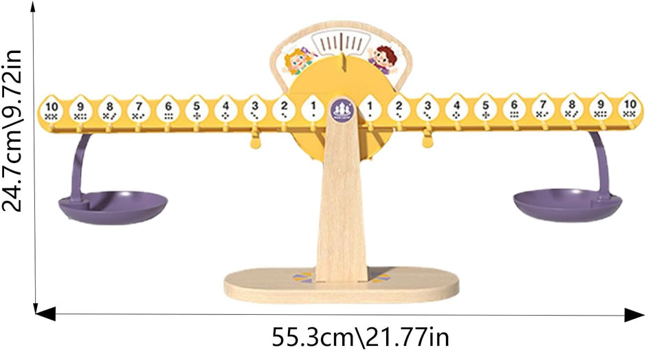Balanza Matemágica – Juego Montessori para Aprender Pesos y Números