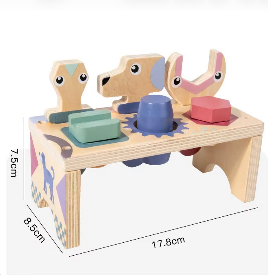 Banco de Herramientas Animalitos de Madera