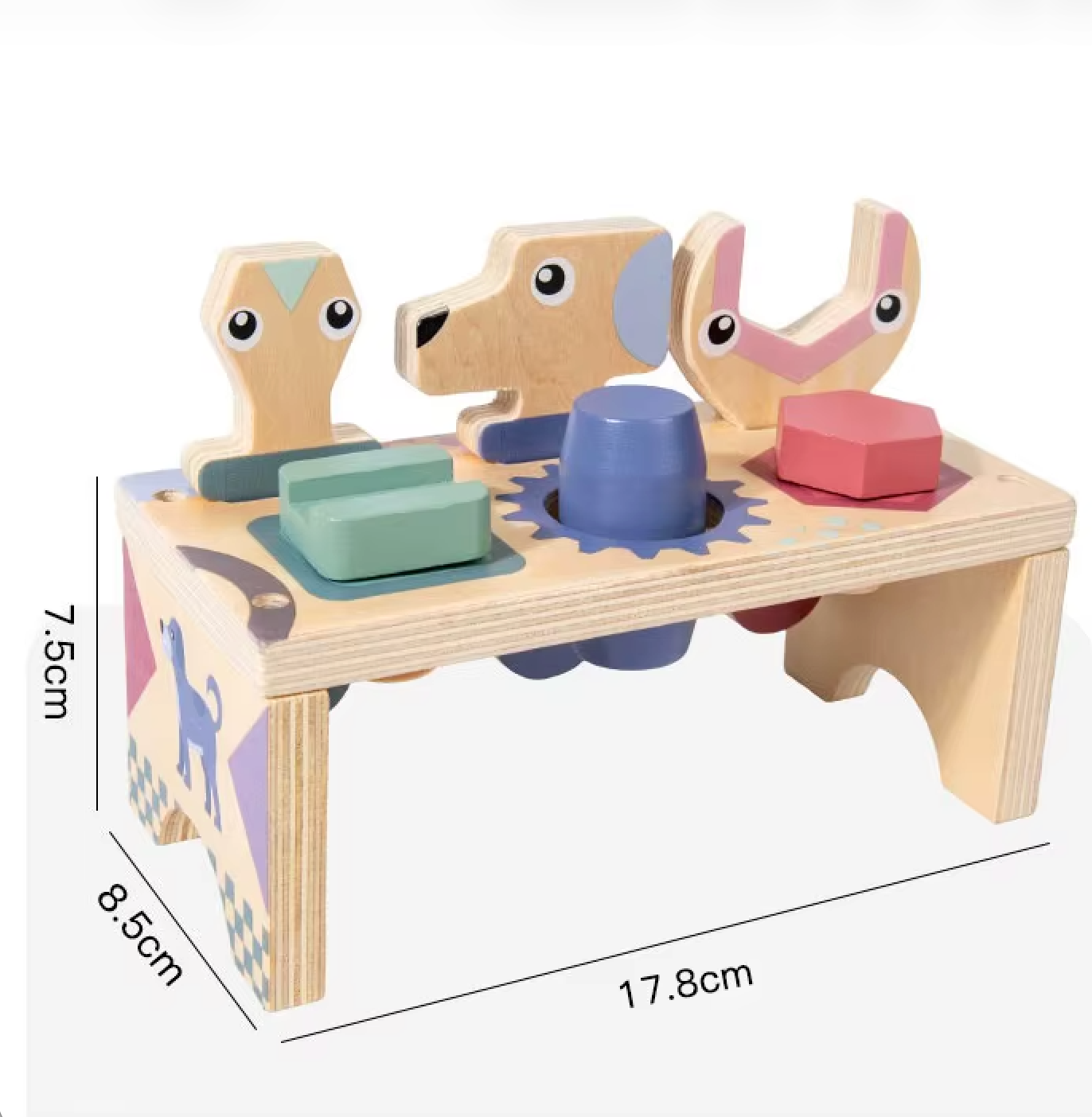 Banco de Herramientas Animalitos de Madera