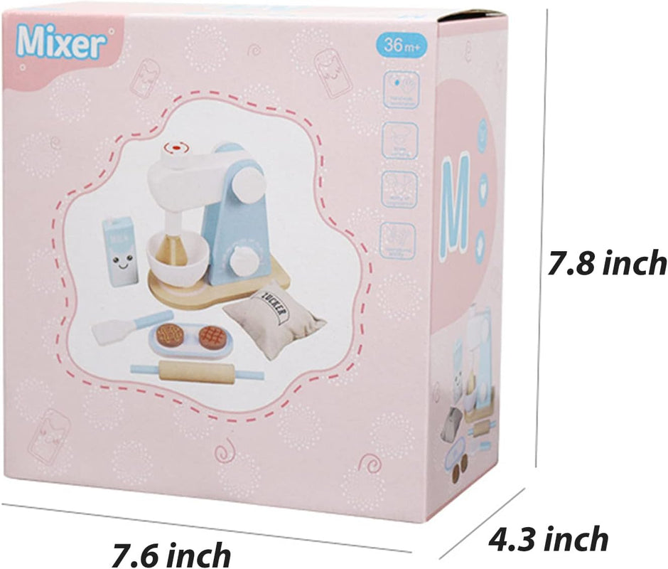 Mini Chef Repostero – Batidora de Madera con Accesorios Dulces y Realistas