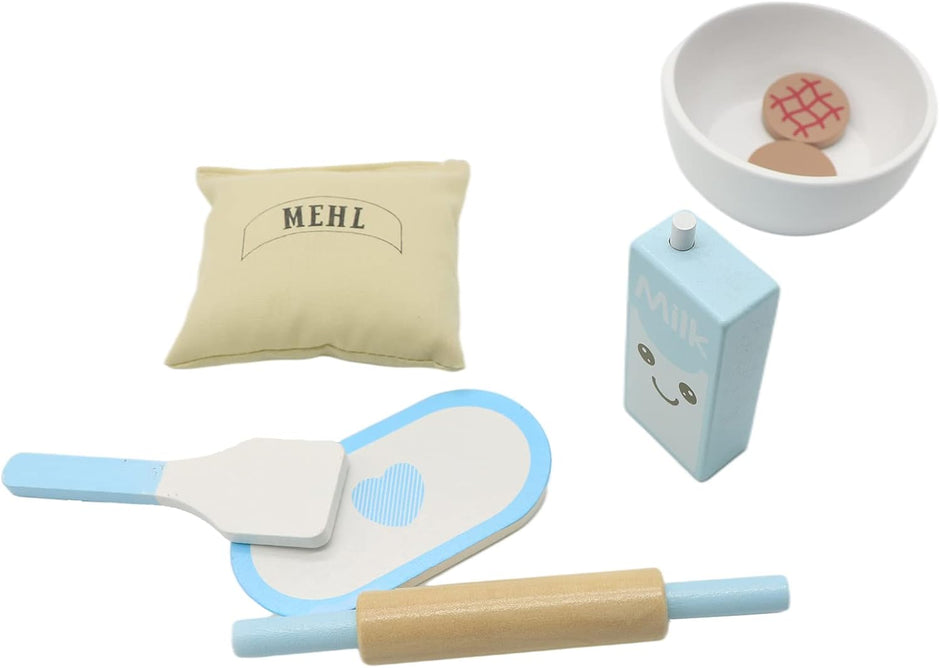 Mini Chef Repostero – Batidora de Madera con Accesorios Dulces y Realistas