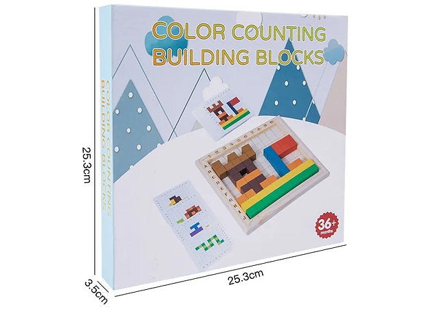 Cubo a Cubo: Tablero Creativo de Construcción por Modelos – Juego Educativo de Madera