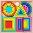 Bloques de Construcción Montessori - Puzzle de Figuras Geométricas de Madera