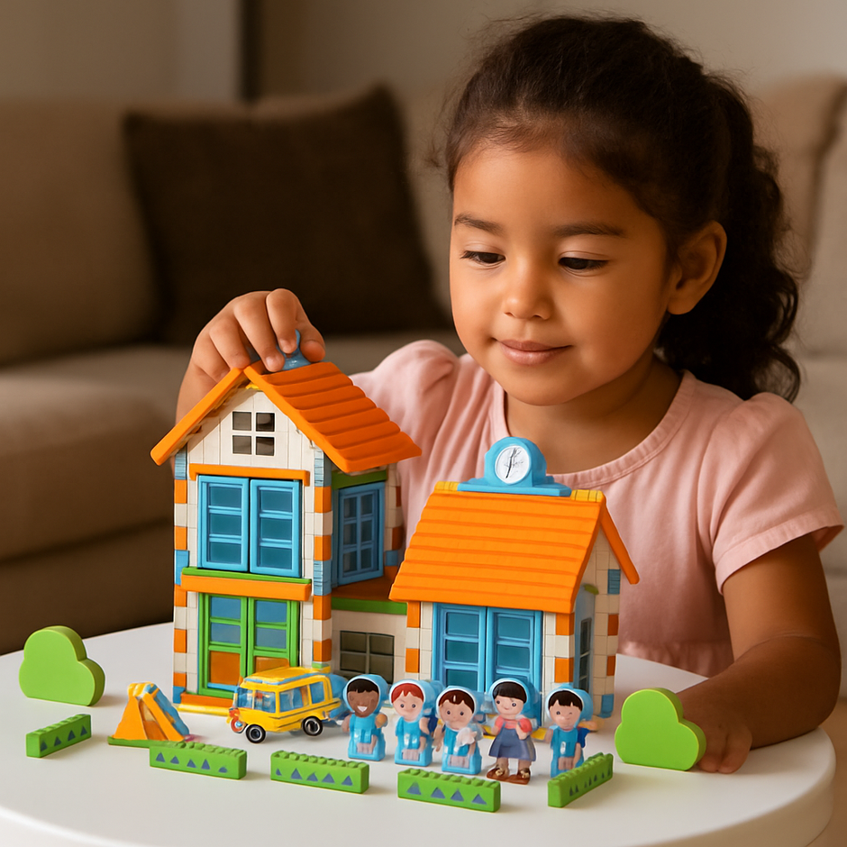 Escuela de Bloques de Colores – Construcción y Juego de Roles