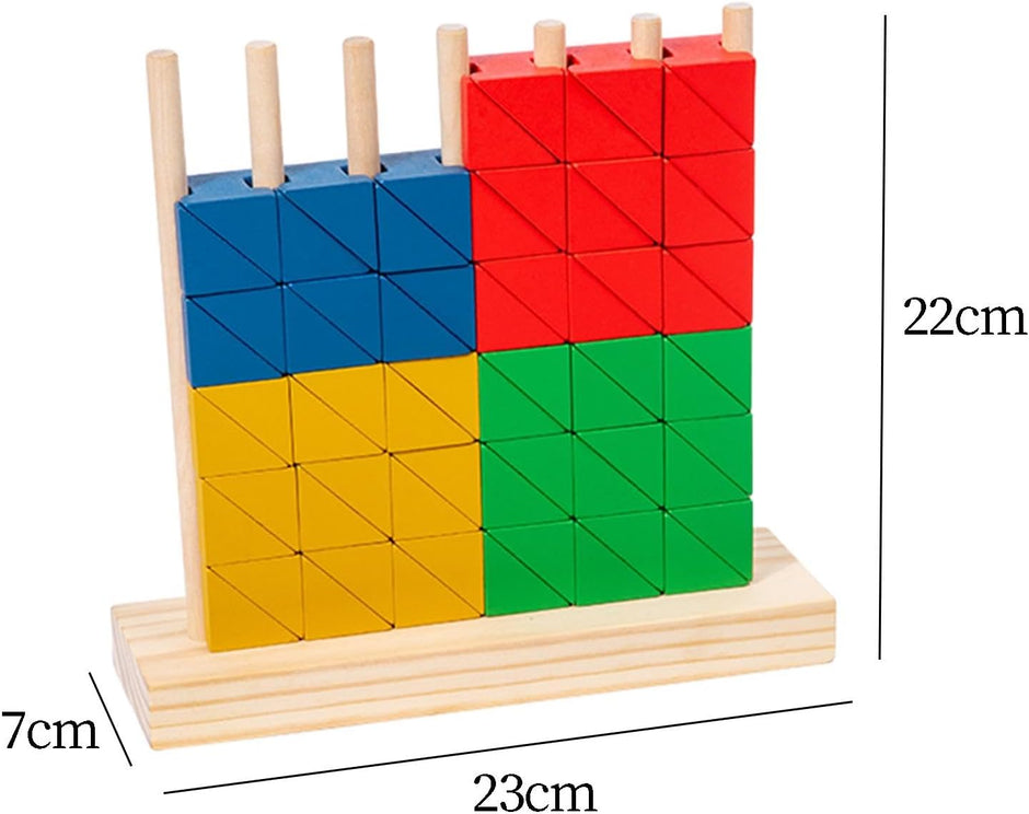 Bloques Creativos en Columna – Construye, Gira y Descubre