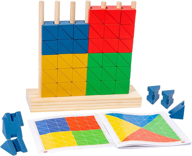 Bloques Creativos en Columna – Construye, Gira y Descubre