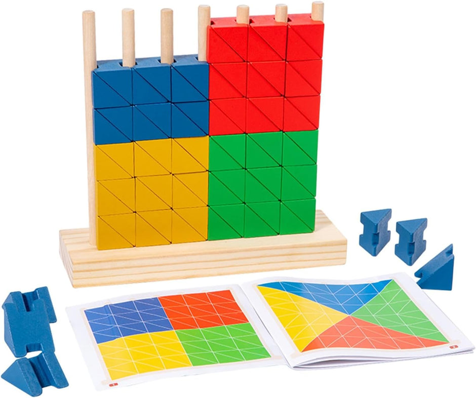 Bloques Creativos en Columna – Construye, Gira y Descubre