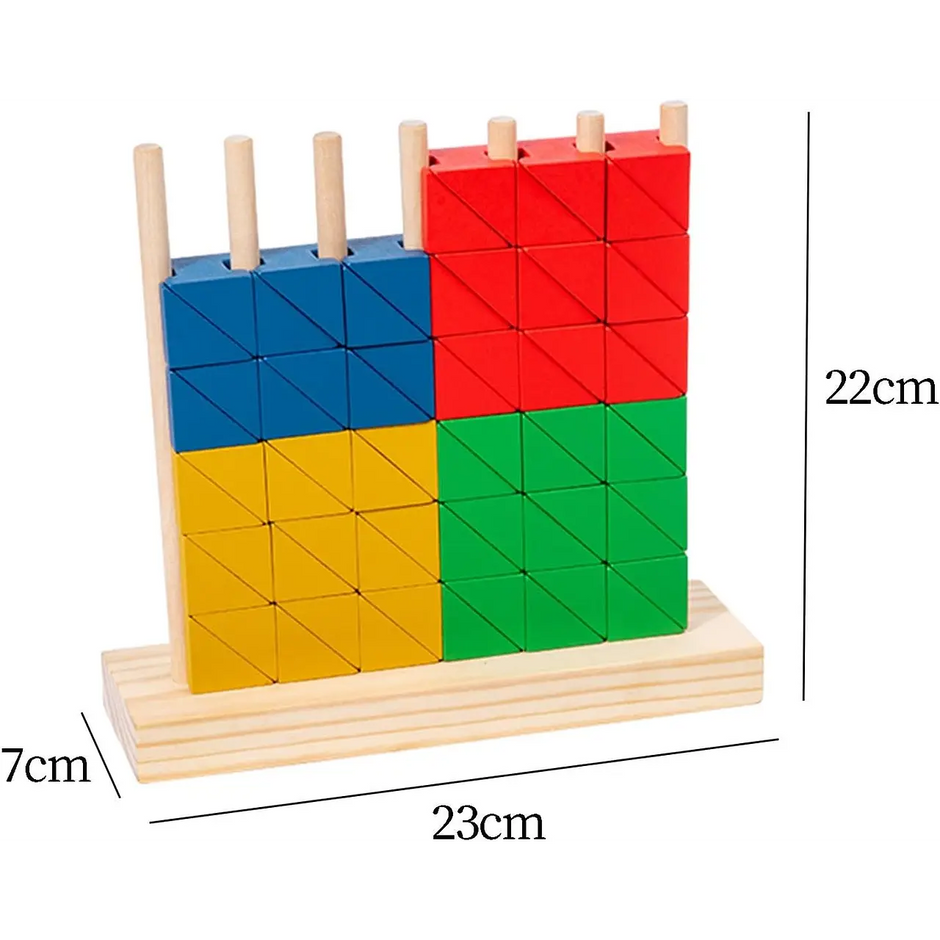 Bloques Creativos en Columna – Construye, Gira y Descubre
