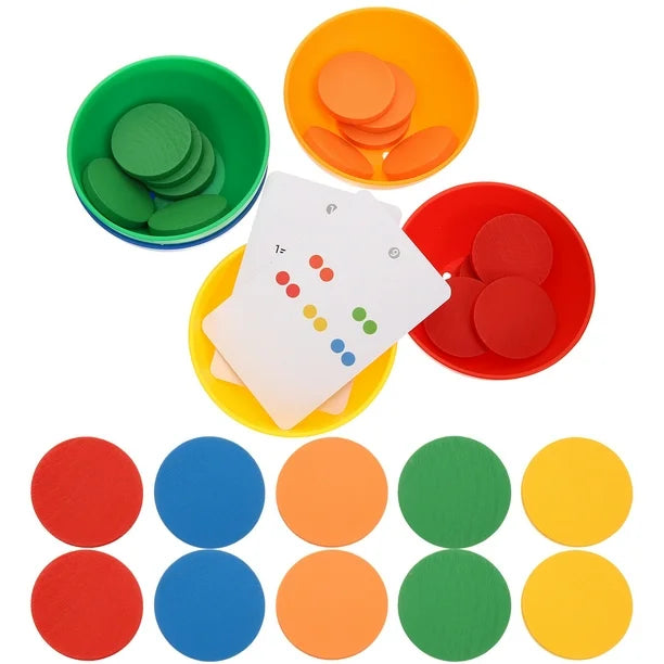 Bowl de Clasificación de Colores – Juego Montessori de Asociación y Coordinación