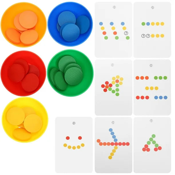 Bowl de Clasificación de Colores – Juego Montessori de Asociación y Coordinación