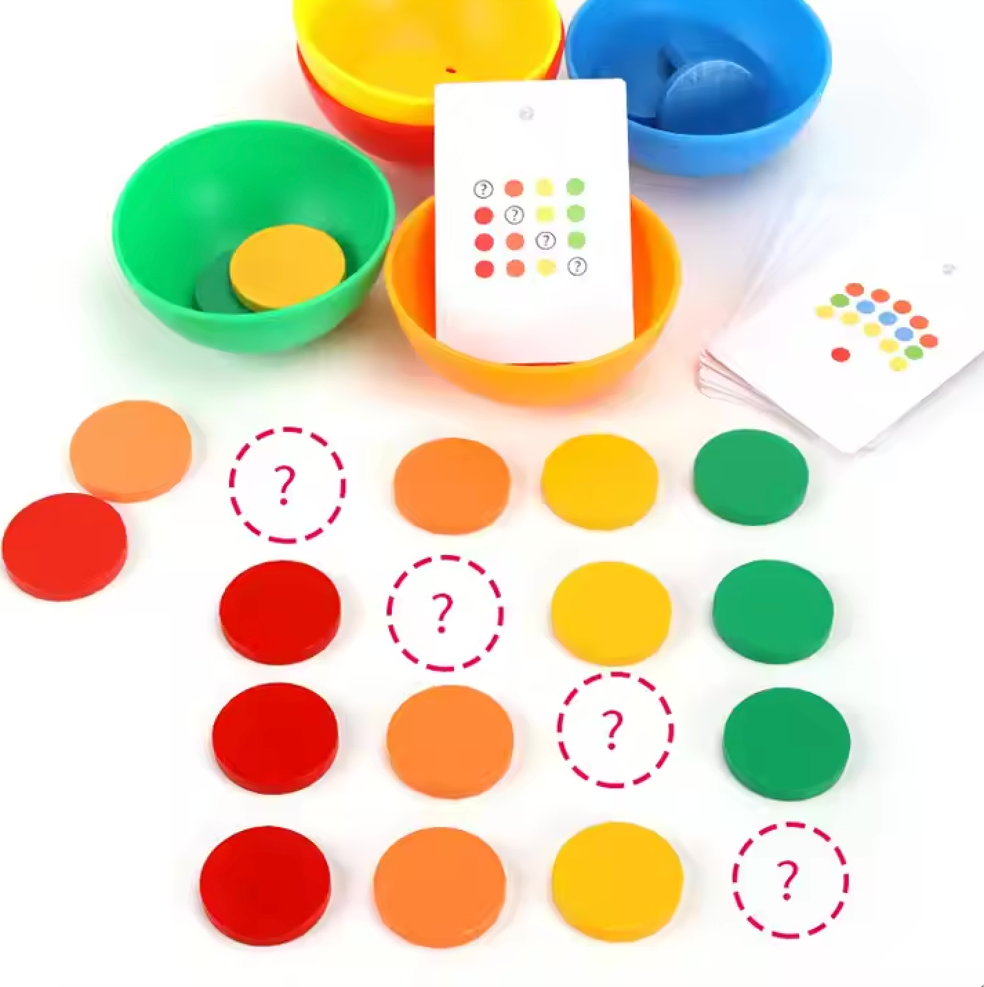 Bowl de Clasificación de Colores – Juego Montessori de Asociación y Coordinación
