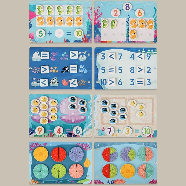 Busy Book Océano Matemáticas – Juguete Educativo Montessori