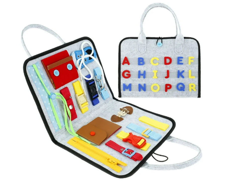 Libro Montessori de Habilidades – Juguete Educativo Sensorial Niños