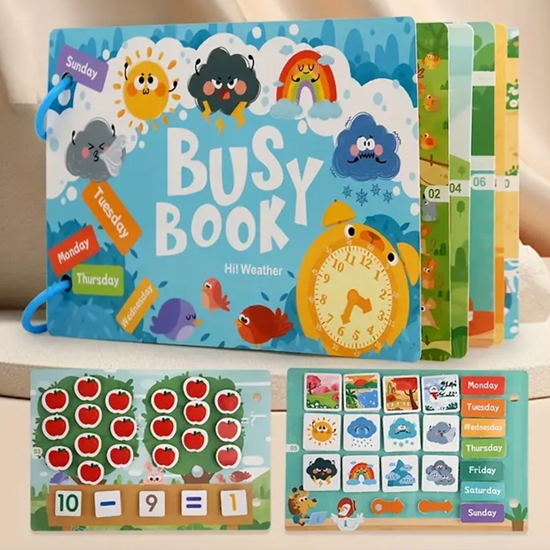 Busy Book del Clima y el Tiempo – Aprendizaje Divertido