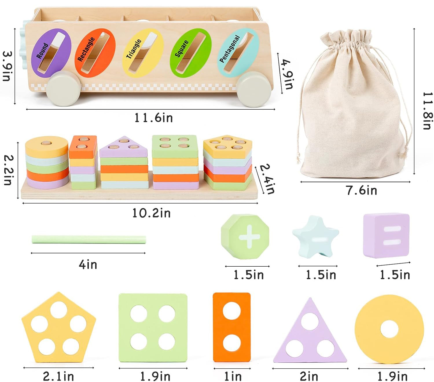 Busy Bus Montessori – Centro Rodante de Formas y Cálculo