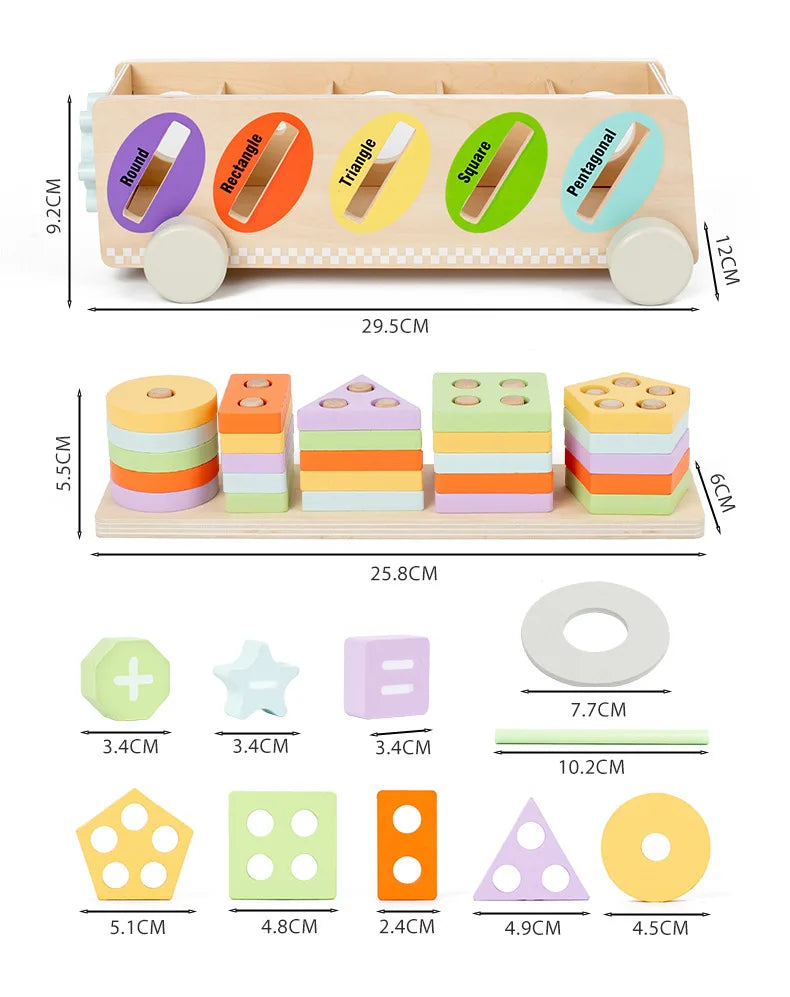 Busy Bus Montessori – Centro Rodante de Formas y Cálculo
