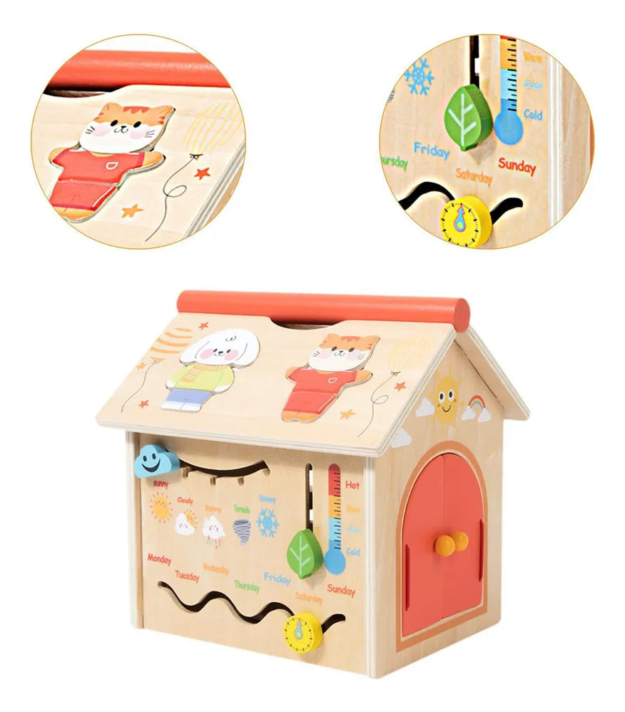 Busy House – Clima, Animales y Vestimenta