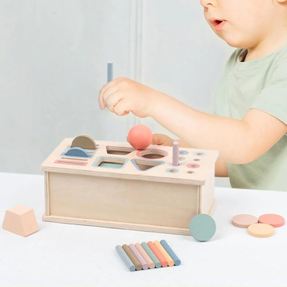 Caja Sensorial Montessori – Clasifica, Encaja y Descubre
