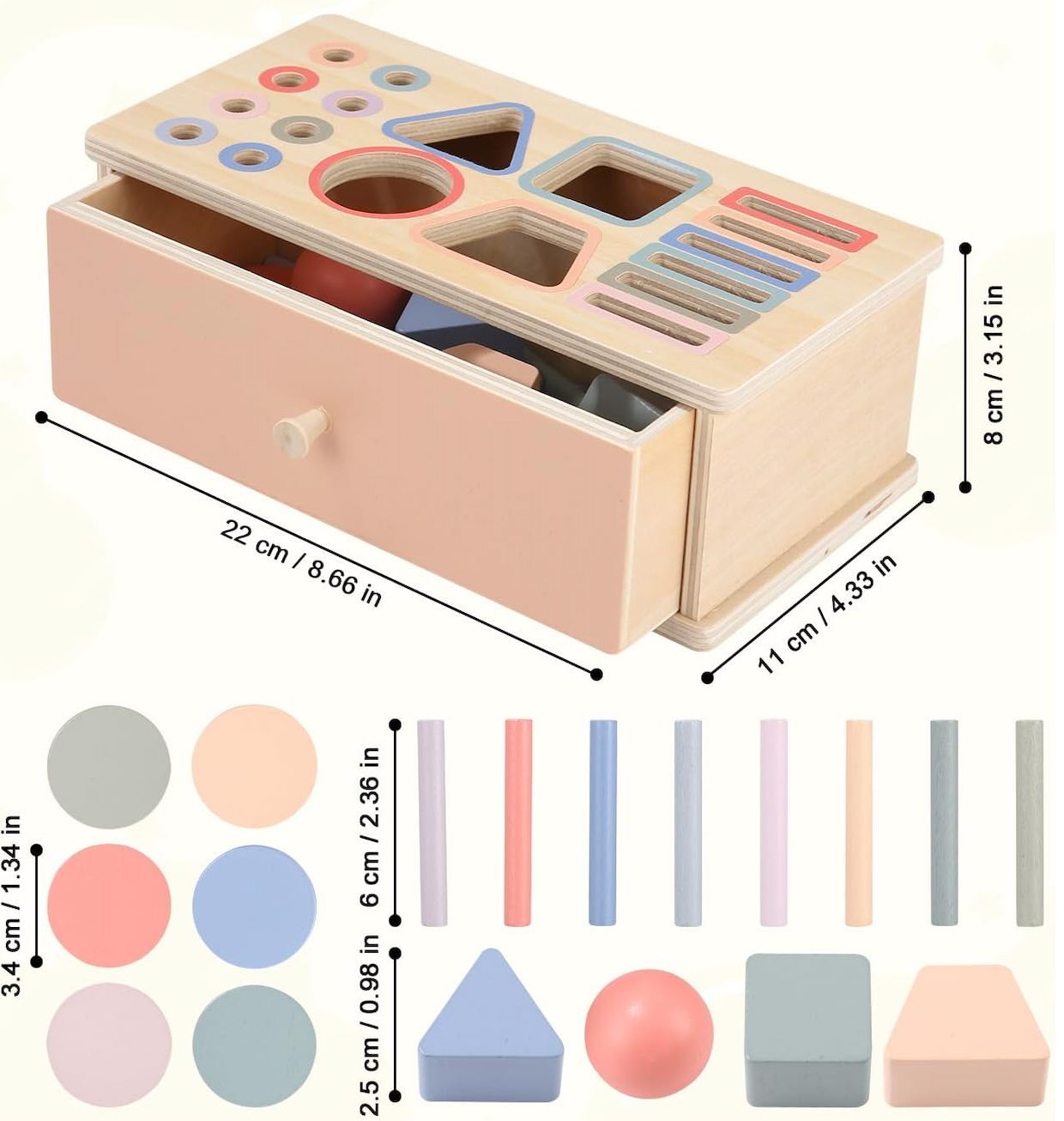 Caja Sensorial Montessori – Clasifica, Encaja y Descubre